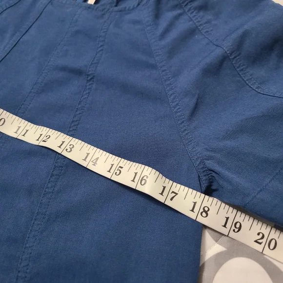 Free People Becca Short Sleeve Mini Dress Blue Size XS - Picture 7 of 9